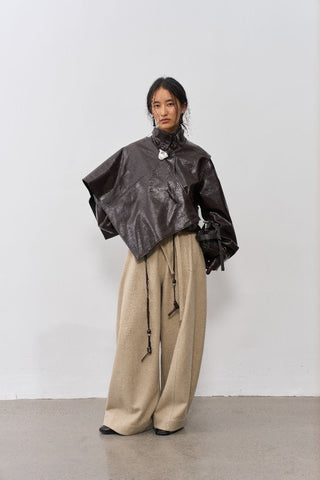 BALIANG Sunblaze Leather Jacket-Umber