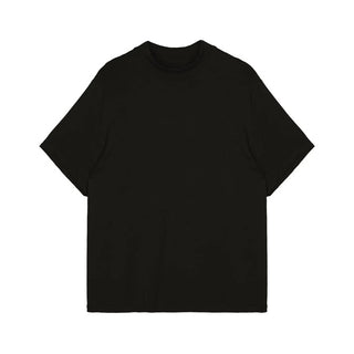 Simple Project Mock-Neck Tee-Black