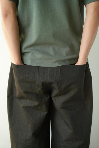 LANSYINLI Nylon Relaxed Cropped Pants