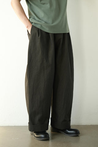 LANSYINLI Nylon Relaxed Cropped Pants
