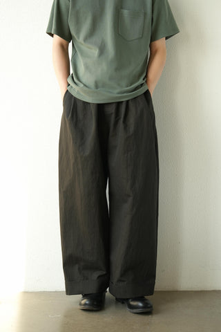 LANSYINLI Nylon Relaxed Cropped Pants