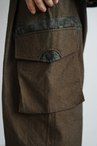 LANSYINLI Appliqué Wabi-Sabi Balloon Pants