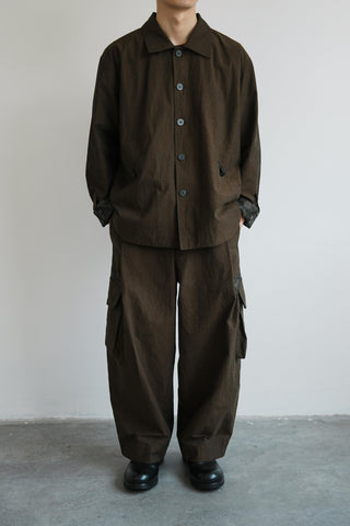 LANSYINLI Appliqué Wabi-Sabi Shirt Jacket