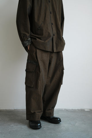 LANSYINLI Appliqué Wabi-Sabi Balloon Pants