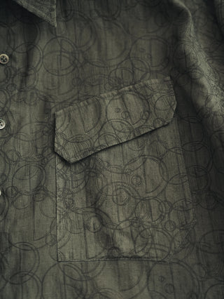 LANSYINLI Wave Sequence Long-Sleeve Shirt