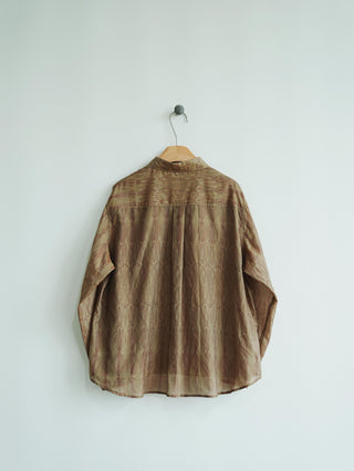 LANSYINLI Crimson Long-Sleeve Shirt