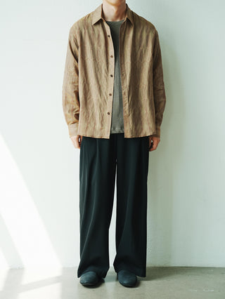 LANSYINLI Crimson Long-Sleeve Shirt