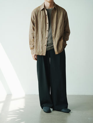 LANSYINLI Crimson Long-Sleeve Shirt