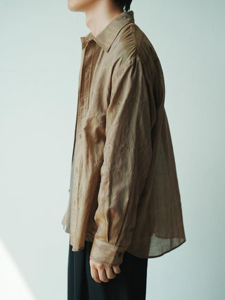 LANSYINLI Crimson Long-Sleeve Shirt