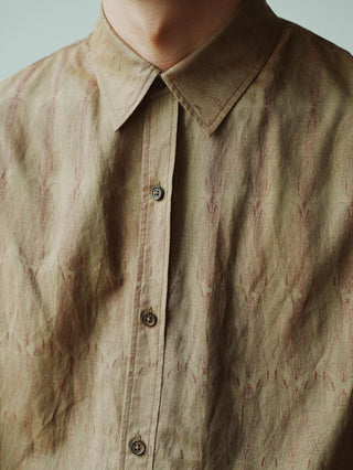 LANSYINLI Crimson Long-Sleeve Shirt