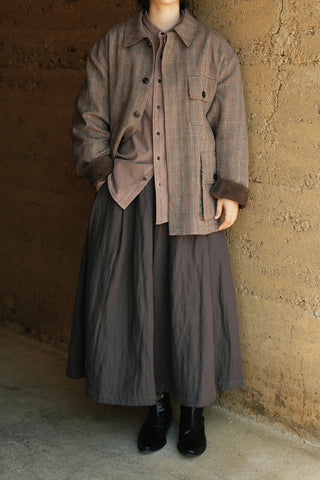 LANSYINLI Plaid Wool-Blend Jacket