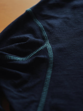 LANSYINLI Wool Crewneck Long-Sleeve Tee