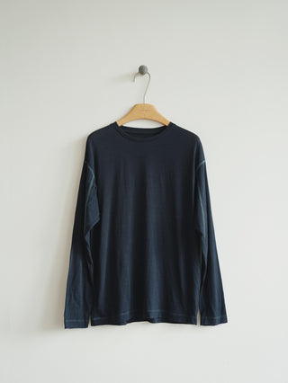 LANSYINLI Wool Crewneck Long-Sleeve Tee
