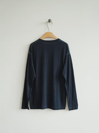 LANSYINLI Wool Crewneck Long-Sleeve Tee