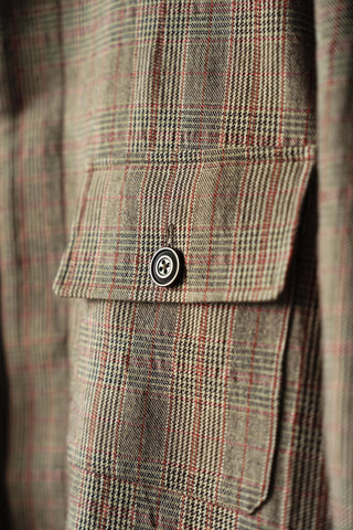 LANSYINLI Plaid Wool-Blend Jacket