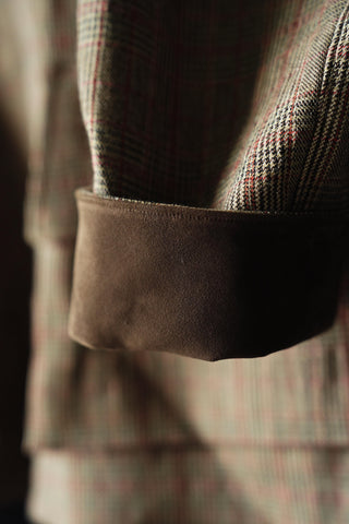 LANSYINLI Plaid Wool-Blend Jacket