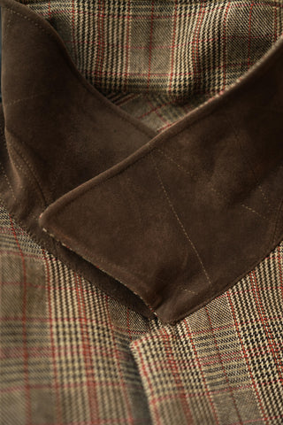 LANSYINLI Plaid Wool-Blend Jacket
