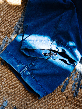 MIZUTOKI Vintage Indigo Nylon Denim Pants
