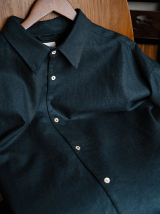MIZUTOKI Island Green Hemp Cotton Shirt
