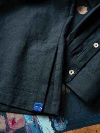 MIZUTOKI Island Green Hemp Cotton Shirt
