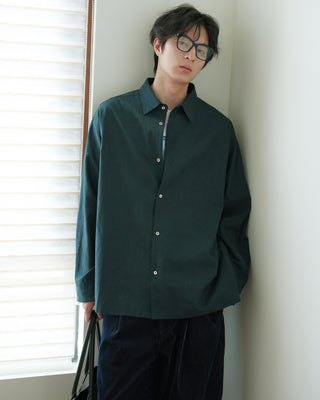 MIZUTOKI Island Green Hemp Cotton Shirt