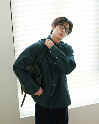 MIZUTOKI Island Green Hemp Cotton Shirt