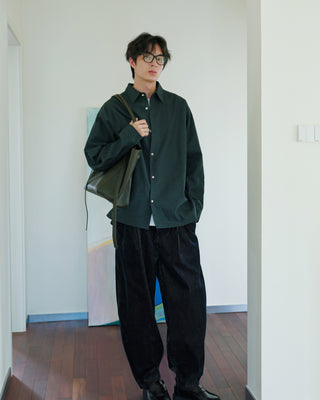 MIZUTOKI Island Green Hemp Cotton Shirt