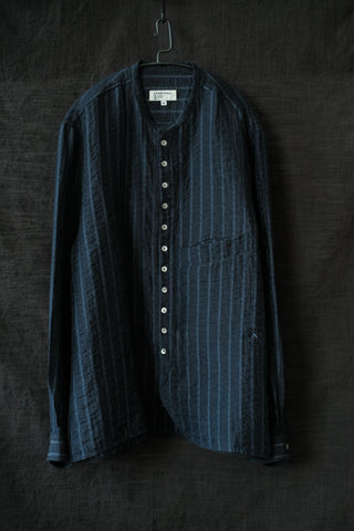 LANSYINLI Japanese Vintage Striped Shirt