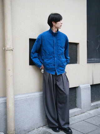 MIZUTOKI Vintage Nylon Denim Fleece Jacket