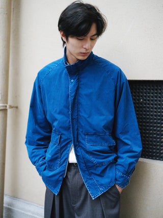MIZUTOKI Vintage Nylon Denim Fleece Jacket