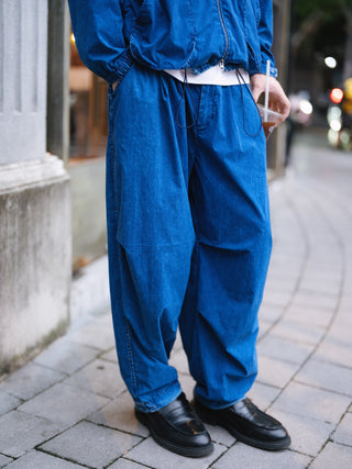 MIZUTOKI Vintage Indigo Nylon Denim Pants