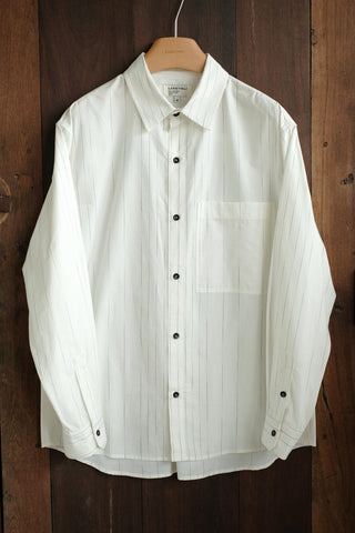 LANSYINLI Stripe Long-Staple Cotton Shirt