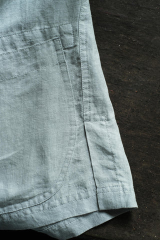 LANSYINLI Bubble Hemp Relaxed Overshirt