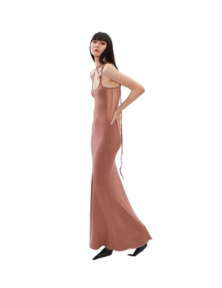 NOLA Maxi Long Dress-Khaki