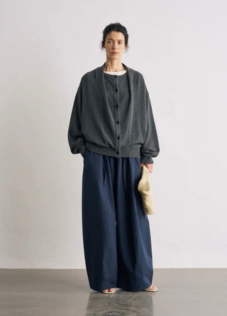 BALIANG Merino Wool Cardigan-Graphite Gray