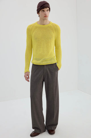 Simple Project Washi Knit Jumper-Yolk Yellow