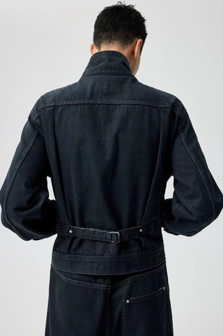 Simple Project Coated Denim Jacket