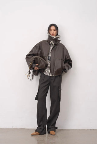 BALIANG Detour Boxy Jacket-Wood Brown