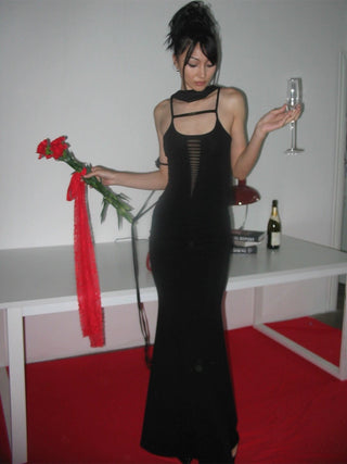 NOLA Maxi Long Dress-Black