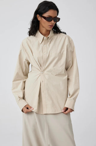 Simple Project Coco Basic Shirt-Beige