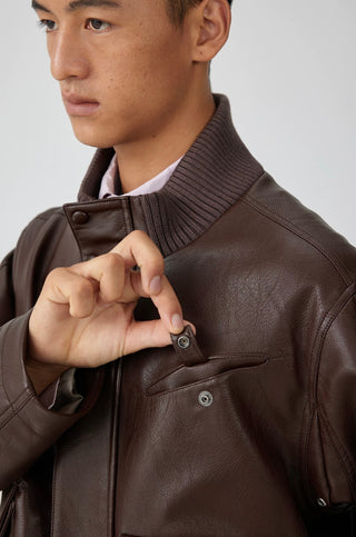 Simple Project Leather Jacket