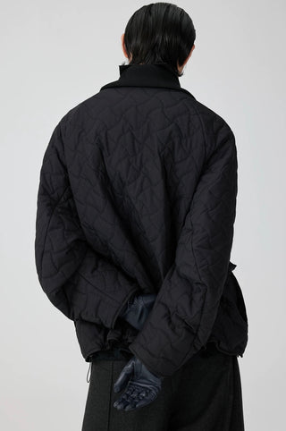 Simple Project Quilted Jacket-Black