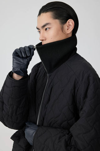 Simple Project Quilted Jacket-Black