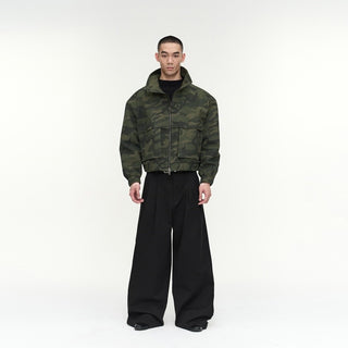 NFAI Stand Collar Utility Jacket-Camo