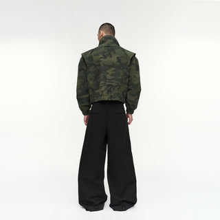 NFAI Stand Collar Utility Jacket-Camo