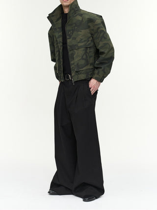 NFAI Stand Collar Utility Jacket-Camo