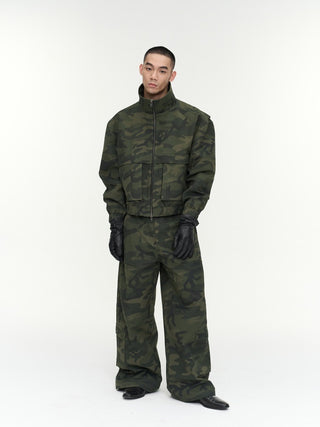 NFAI Pocket Nylon Cargo Pants-Camo