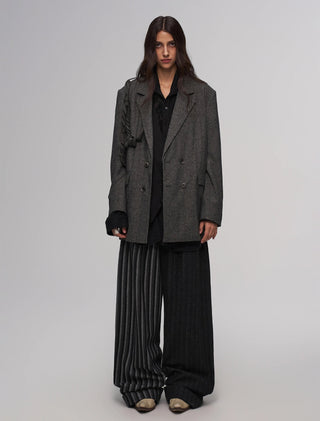 ILNya Striped Patchwork Casual Pants