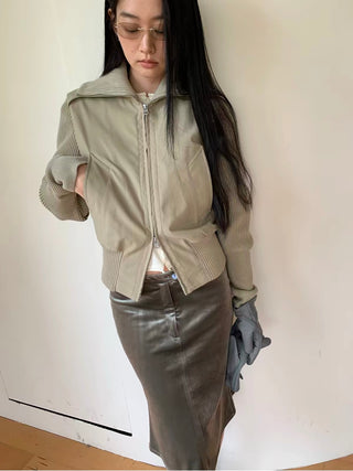 Simple Project Knit Panel Jacket