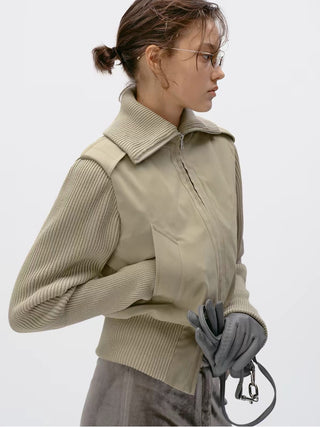 Simple Project Knit Panel Jacket